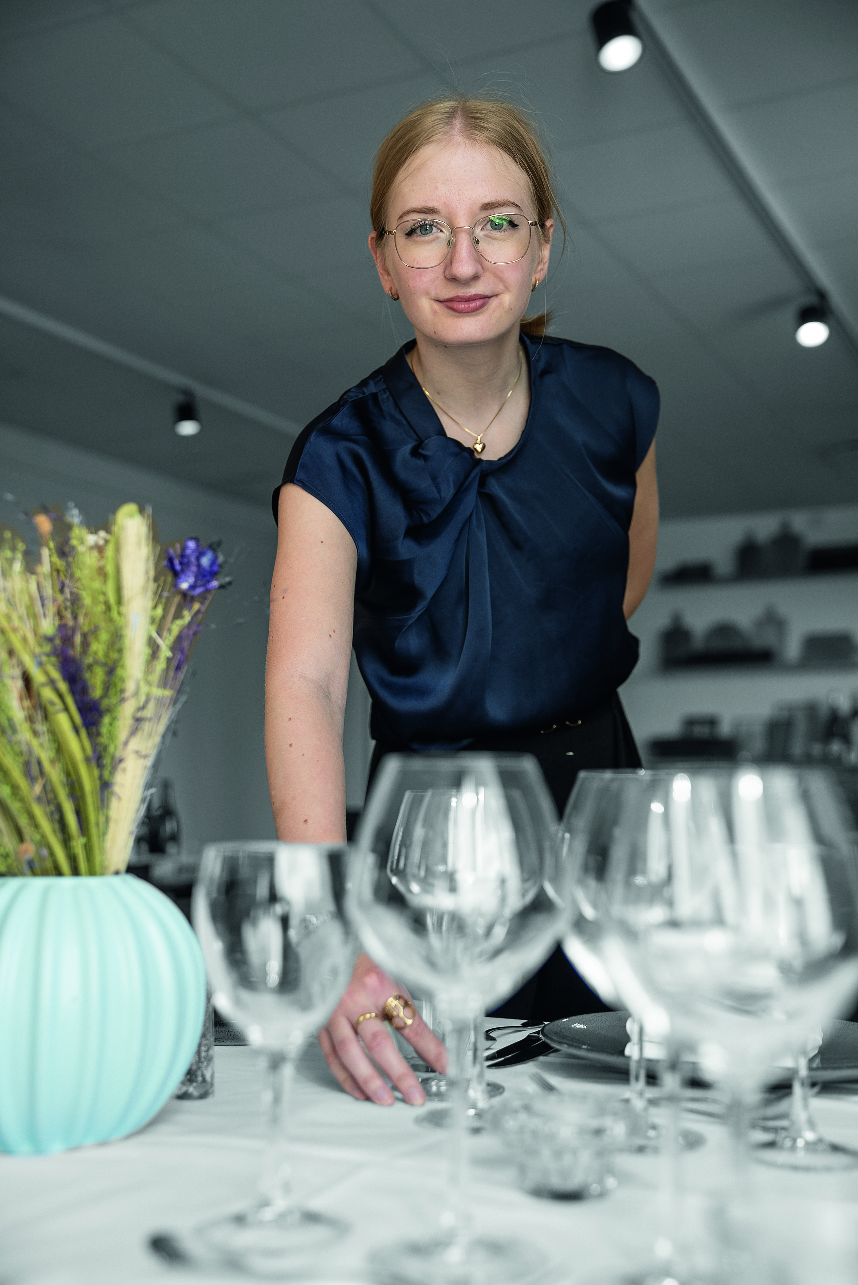 Servering og præsentation på tjeneruddannelsen