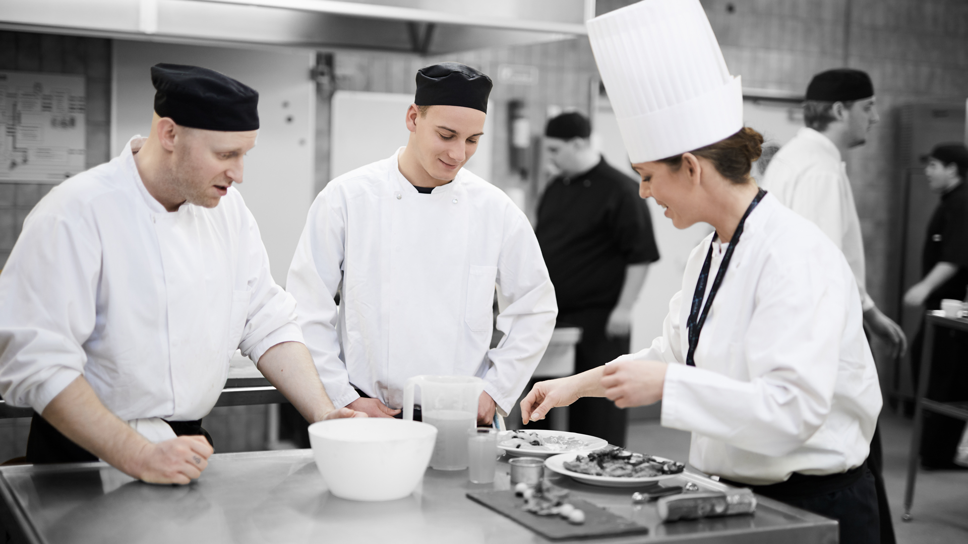 Courses at ZBC - chefs in the kitchen