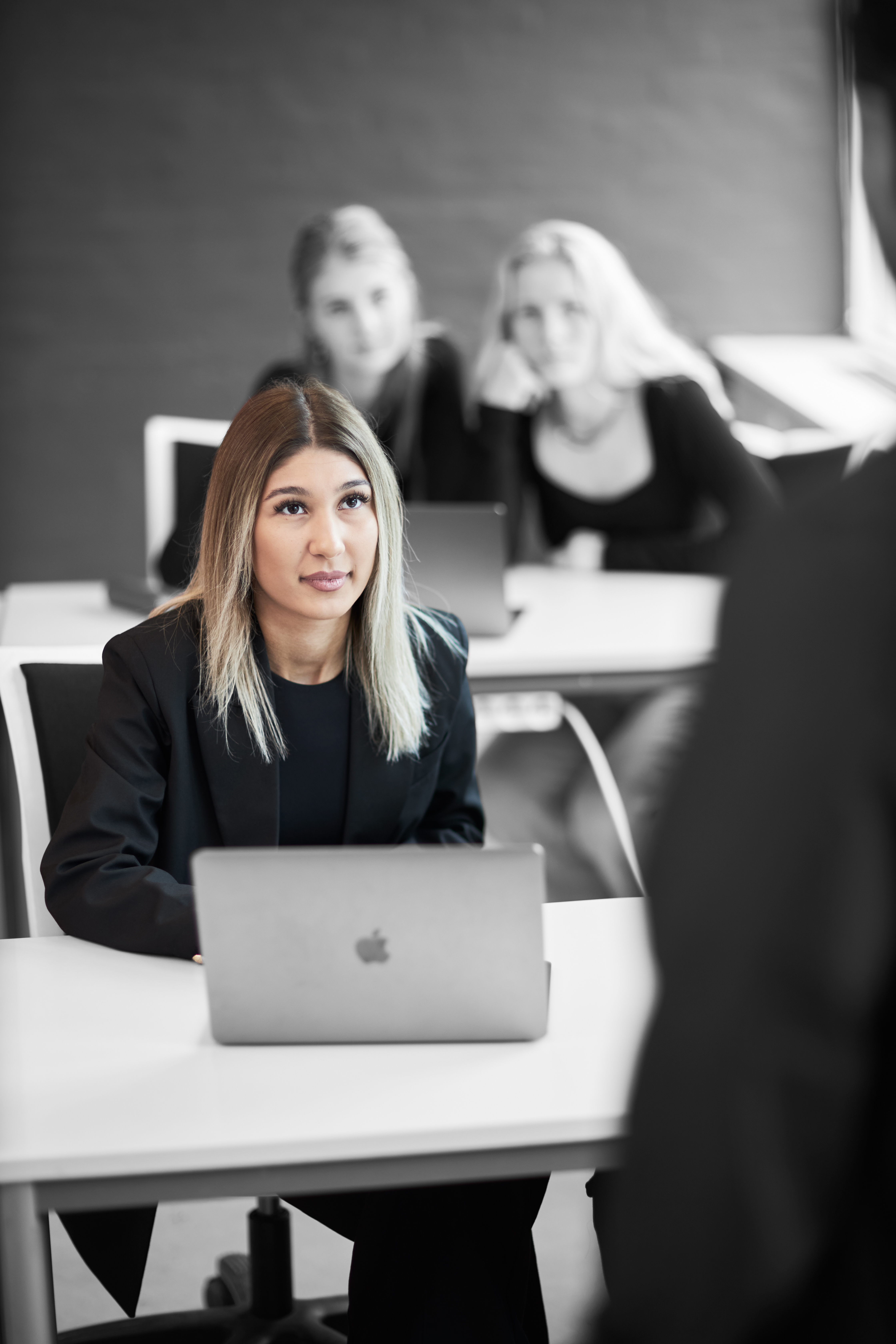 HHX-elev i klasselokale