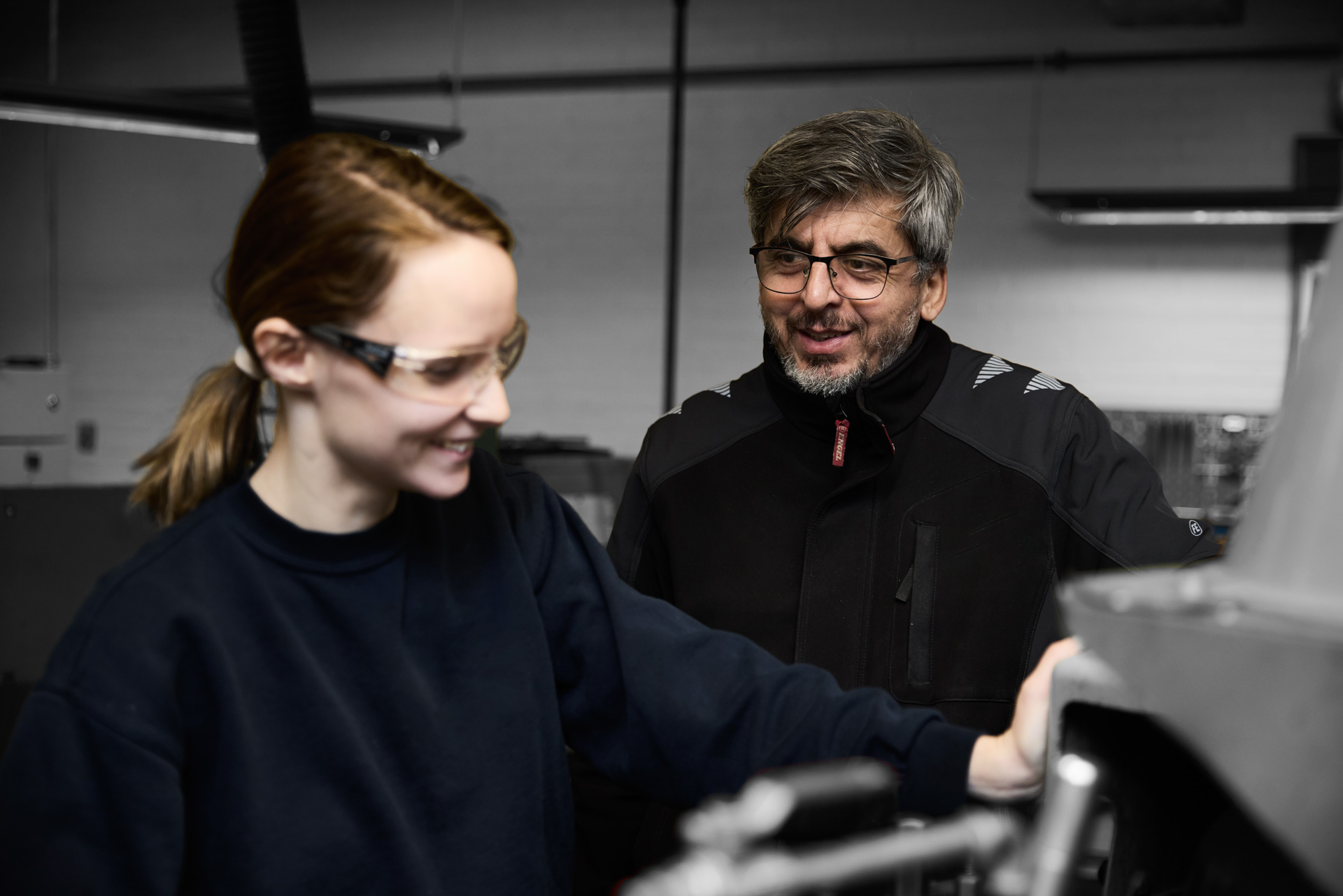 ZBC Industritekniker maskin - elev arbejder i værkstedet