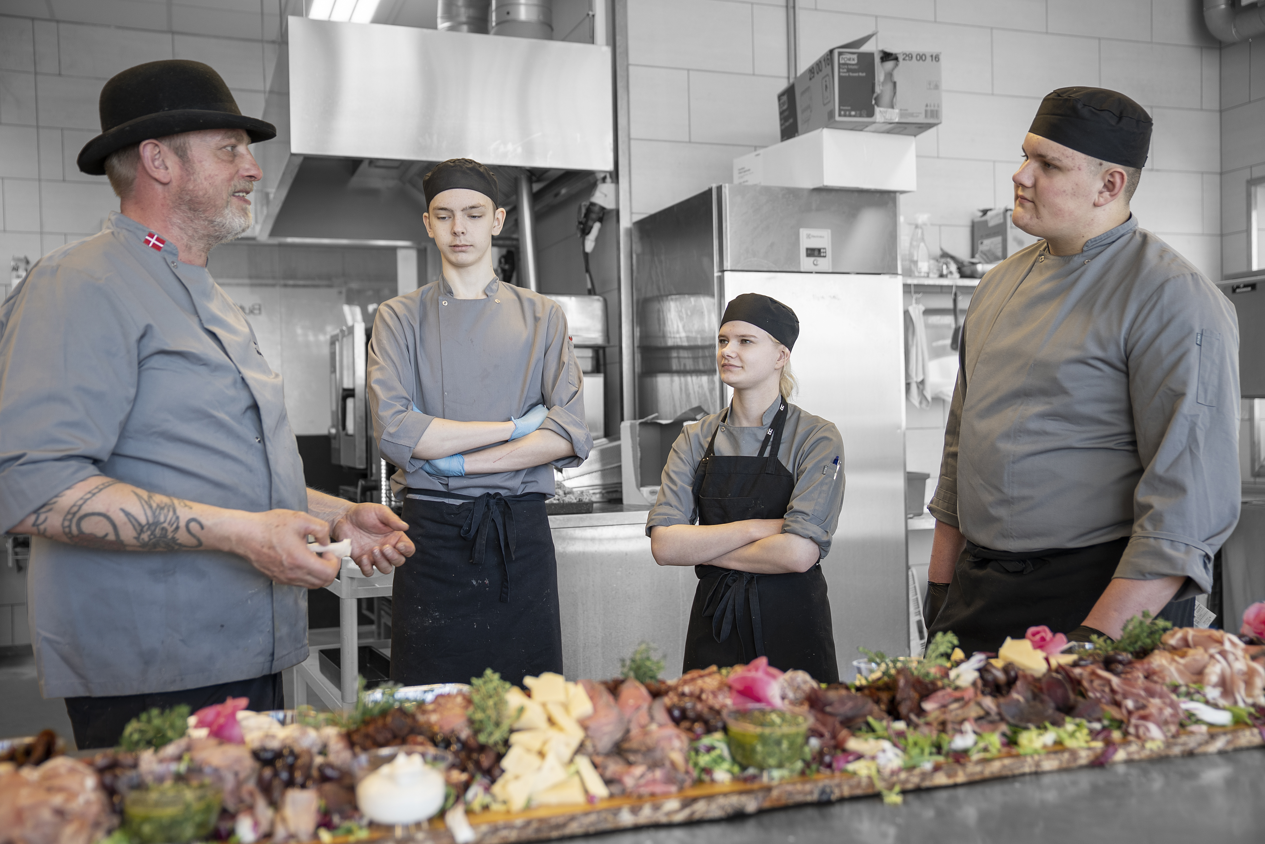 I køkkenet på gourmetslagteruddannelsen