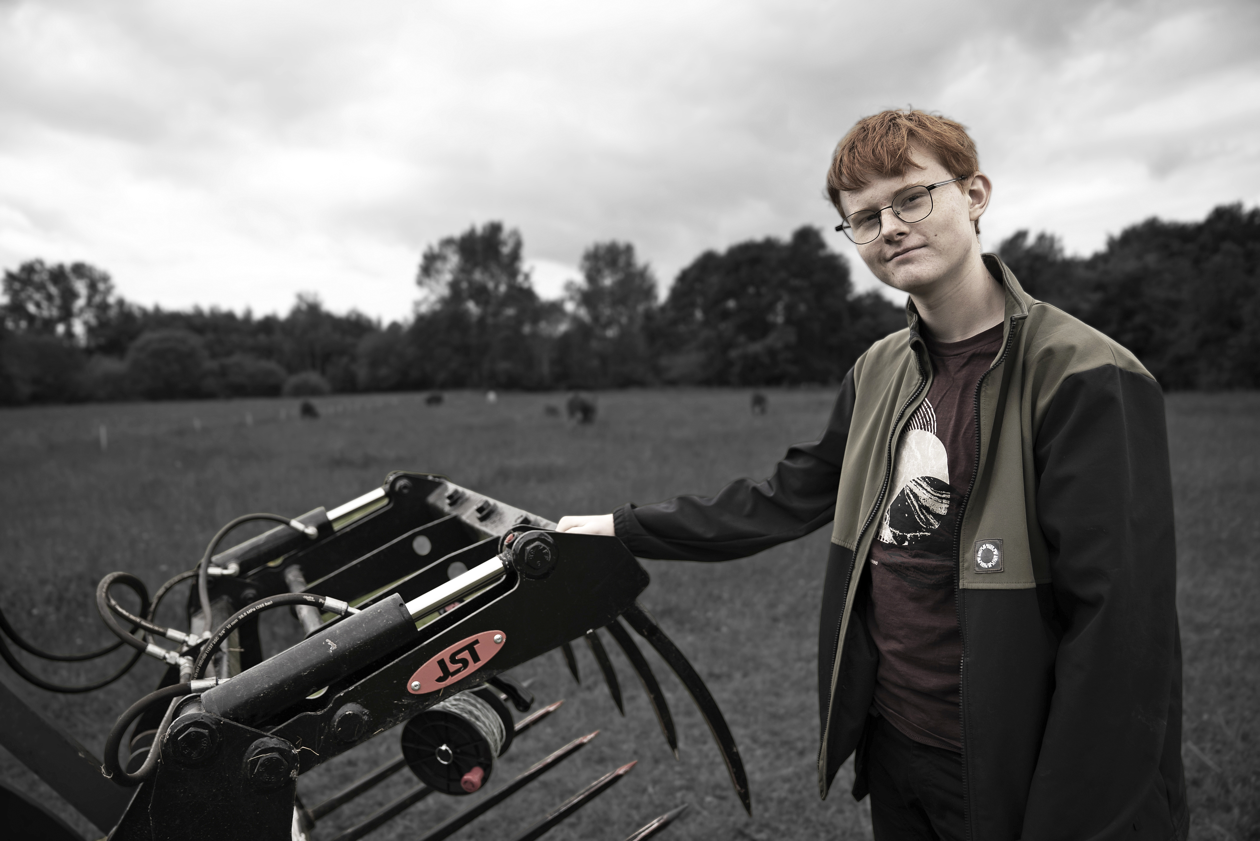 Hands-on med maskiner på uddannelsen til landmand