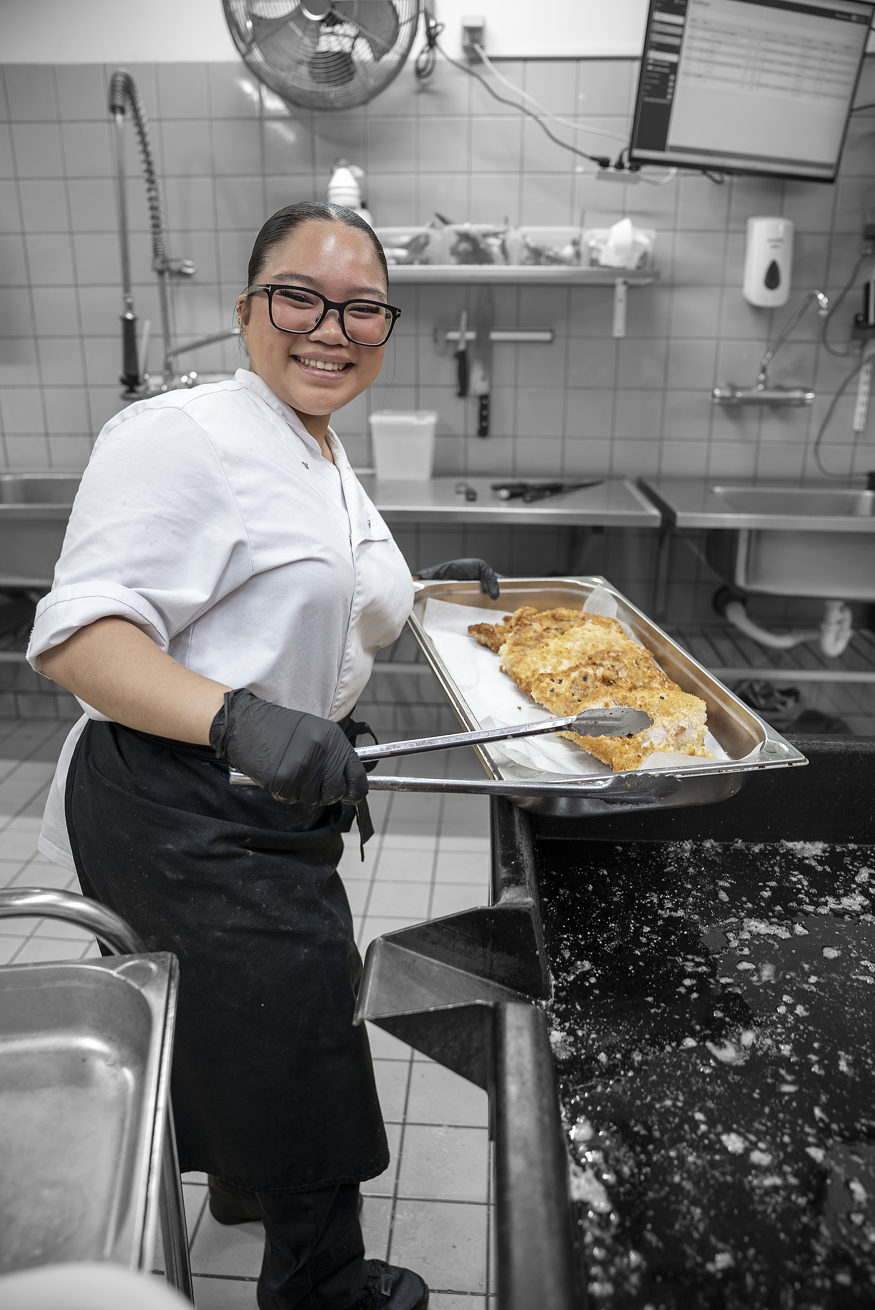 I køkkenet på uddannelsen til ernæringsassistent