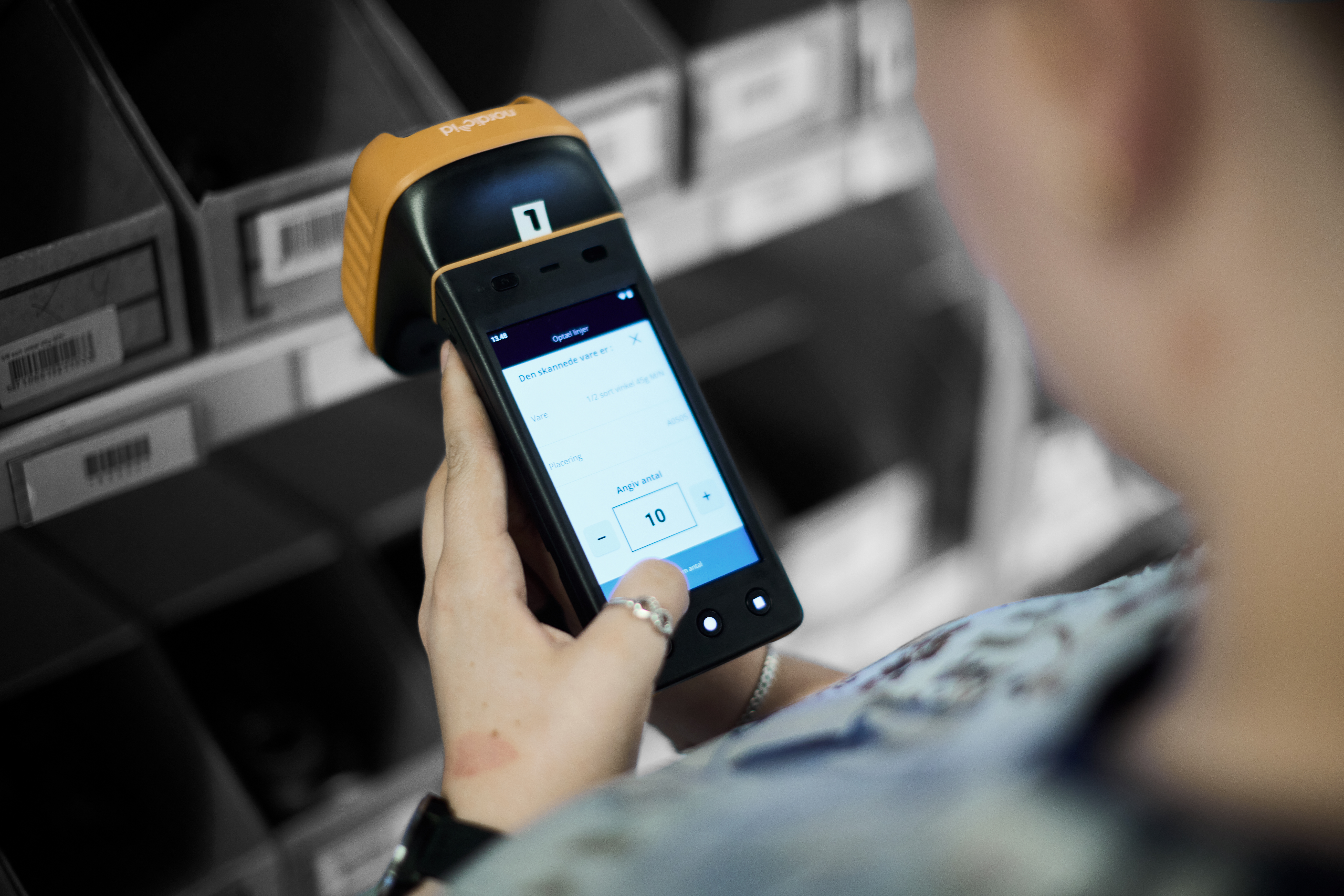 Lagerelev holder scanner