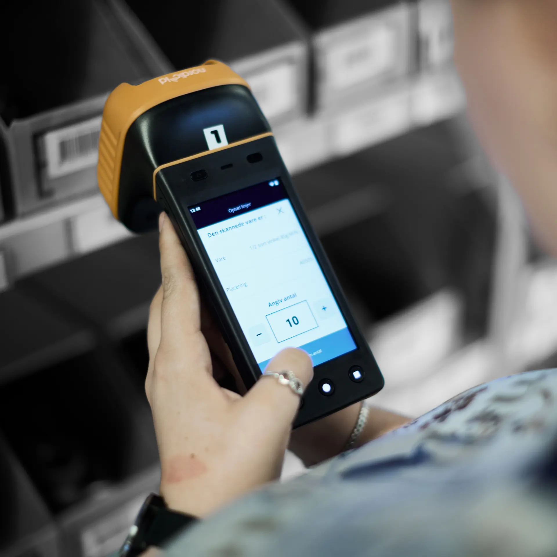 Lagerelev holder scanner