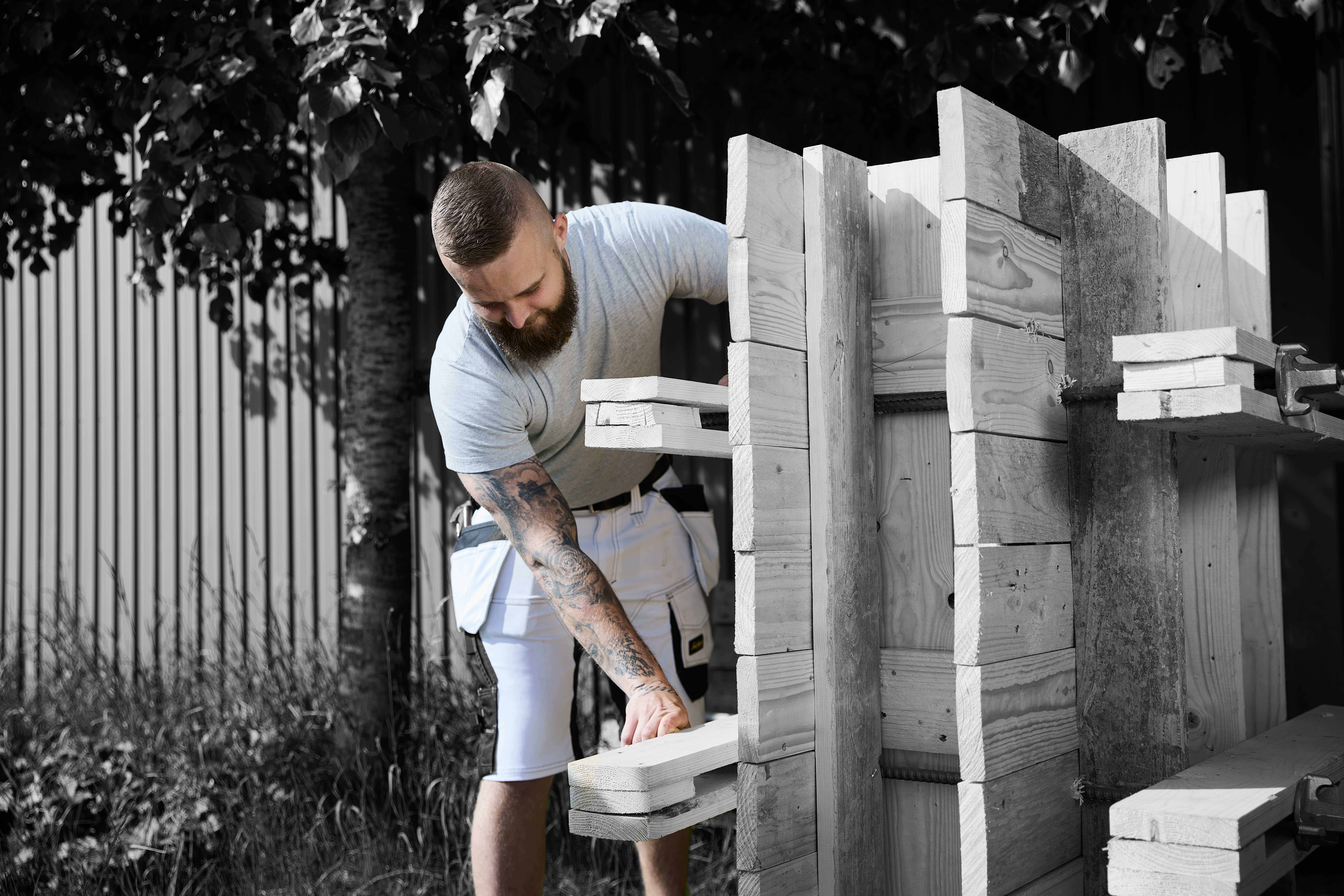 Bygningsstruktør laver armerings-projekt