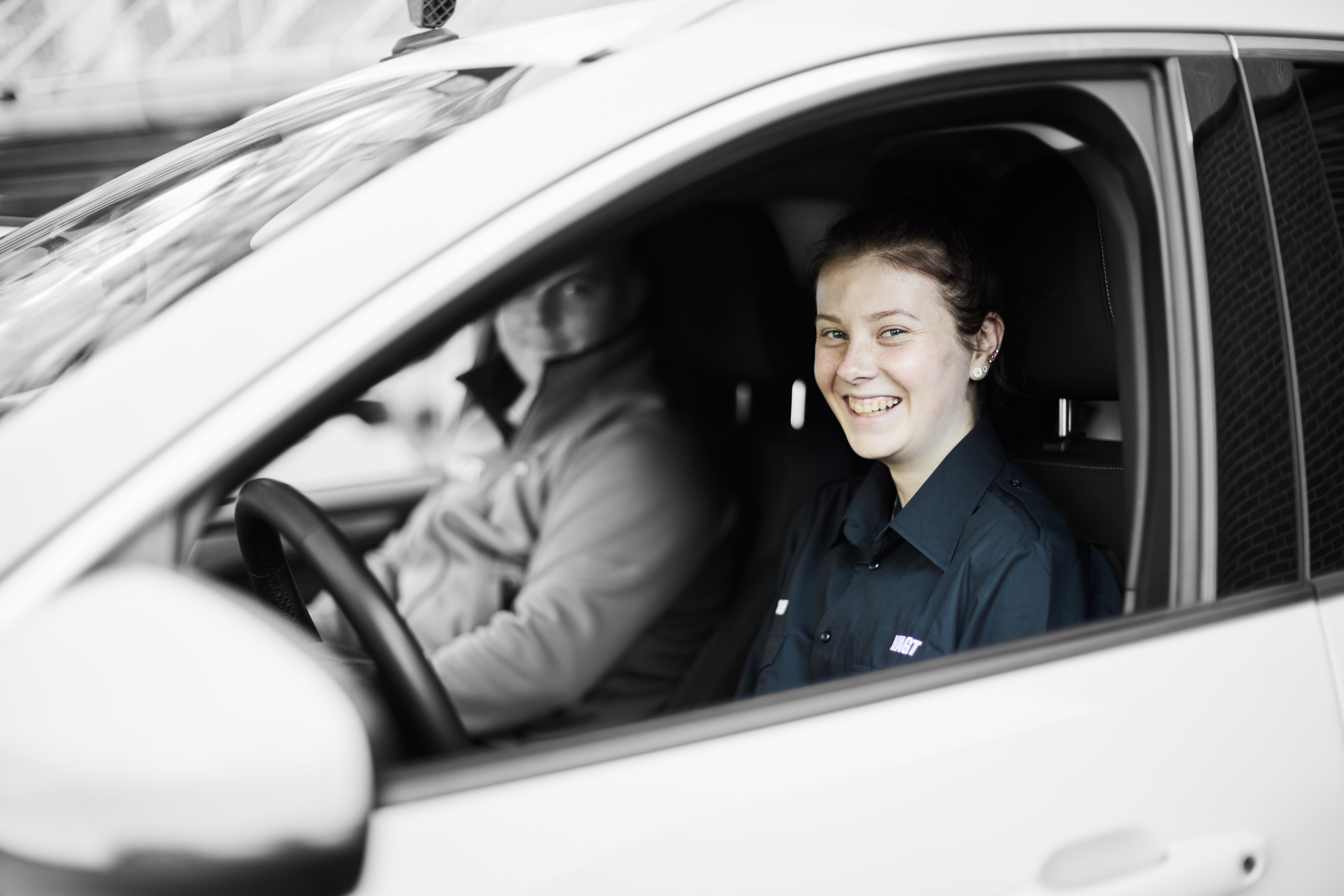 Sikkerhedsvagter i bil