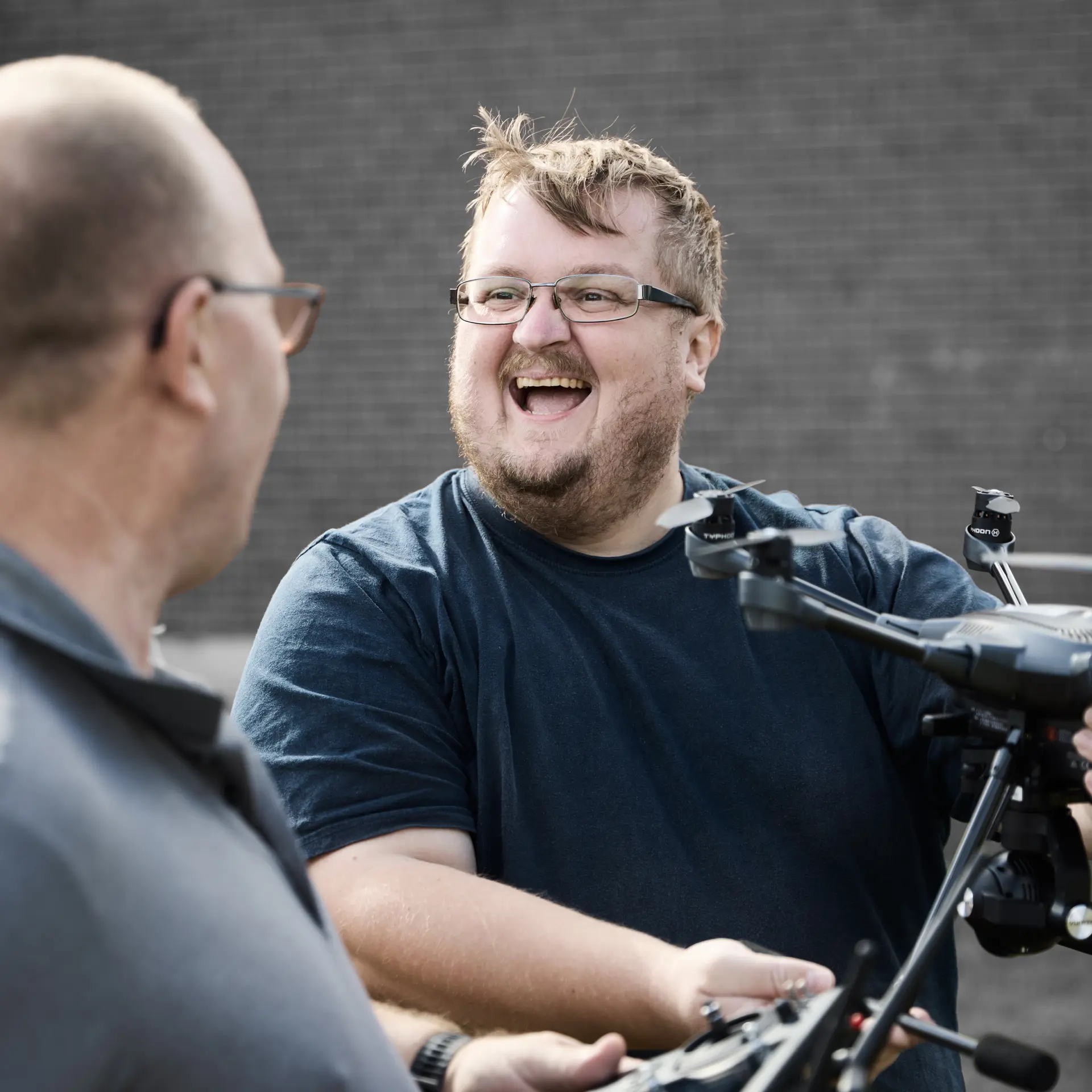 Sikkerhedsvagter med drone